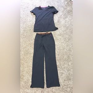 Dark grey size small petite heart soul scrubs worn once